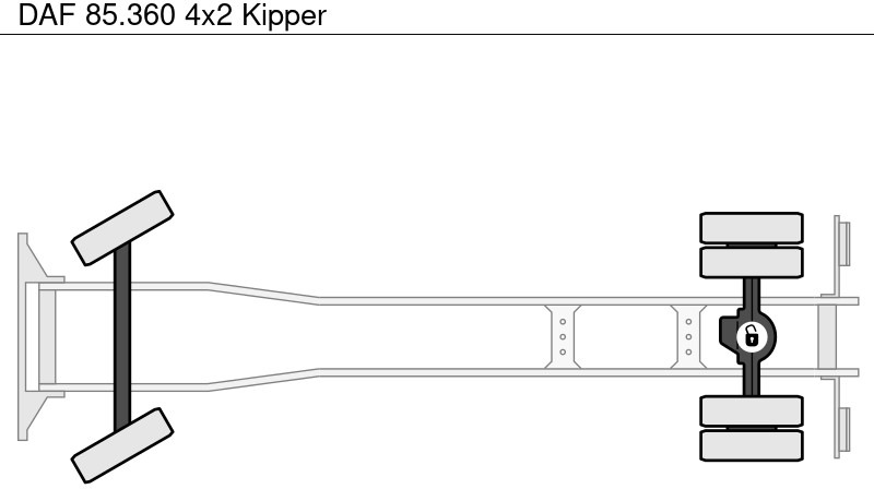 Самосвал DAF 85.360 4x2 Kipper: фото 12