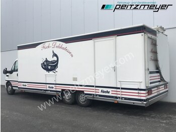 Торговый грузовик IVECO FIAT (I) Ducato Verkaufswagen 6,5 m - Motor neu vor 21 TKM + Kühltheke, Fritteuse,: фото 3