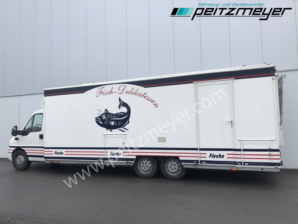 Торговый грузовик IVECO FIAT (I) Ducato Verkaufswagen 6,5 m - Motor neu vor 21 TKM + Kühltheke, Fritteuse,: фото 7