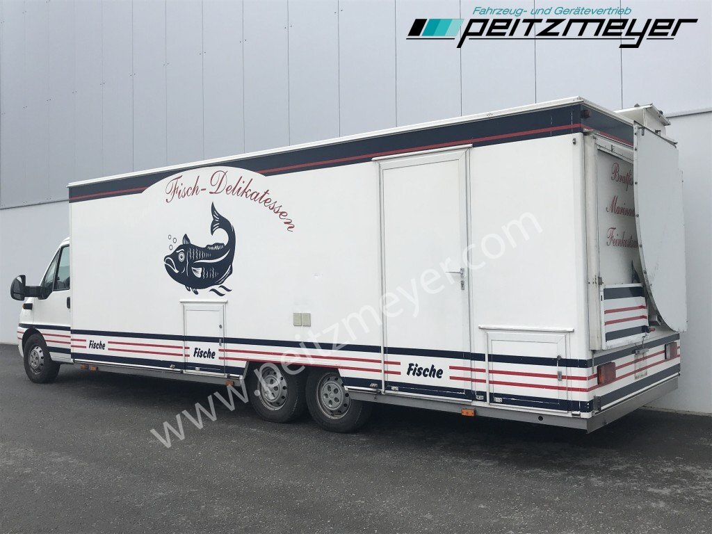 Торговый грузовик IVECO FIAT (I) Ducato Verkaufswagen 6,5 m - Motor neu vor 21 TKM + Kühltheke, Fritteuse,: фото 3