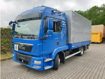 Тентованный грузовик MAN TGL 8.220 LX, Blatt/Luft,  6-Gang, Klima, Euro6: фото 1