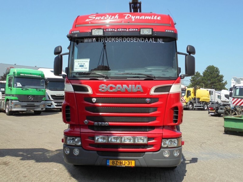 Грузовик бортовой/ Платформа Scania R730 V8 + Euro 5 + Loglift 115Z + 6X4: фото 2