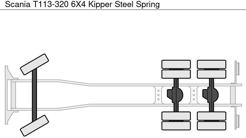 Самосвал Scania T113-320 6X4 Kipper Steel Spring: фото 11