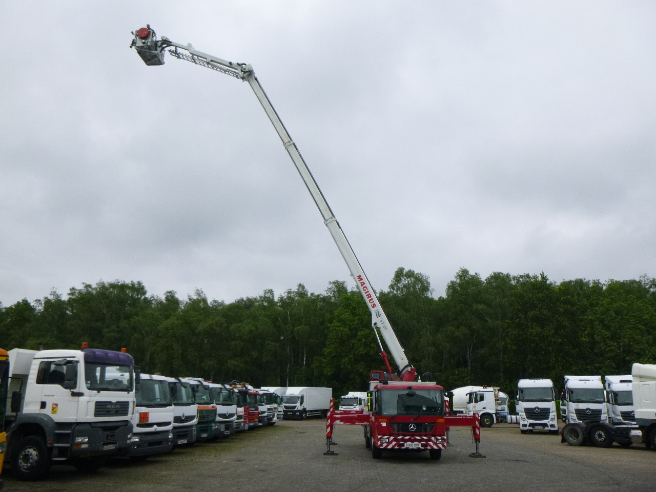Пожарная машина Mercedes Econic 6x2 RHD Magirus ALP325 fire truck: фото 11