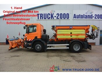 Подметально-уборочная машина Scania G260 Winterdienst-Streuer-Schild+KehrmaschineR/L: фото 1