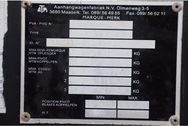 Самосвальный полуприцеп ATM 2 asser - 2 axel: фото 8