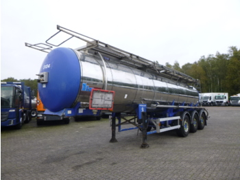Полуприцеп-цистерна для транспортировки химикатов Feldbinder Chemical tank inox 18.5 m3 / 1 comp: фото 1