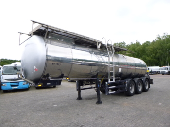 Полуприцеп-цистерна для транспортировки пищевых продуктов Feldbinder Food tank inox 23.5 m3 / 1 comp + pump: фото 1