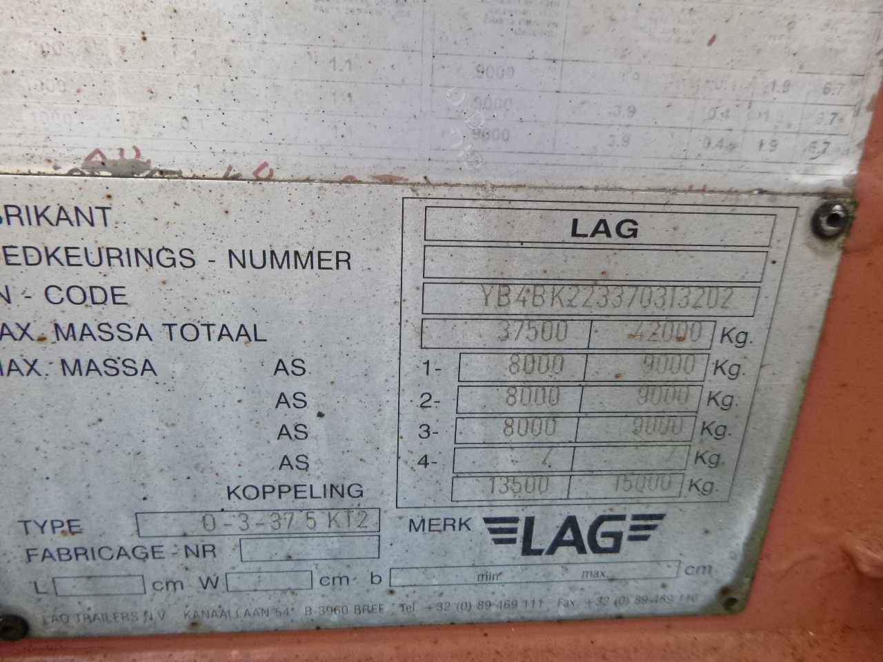 Полуприцеп-цистерна для транспортировки муки L.A.G. Powder tank alu 60.5 m3 (tipping): фото 14