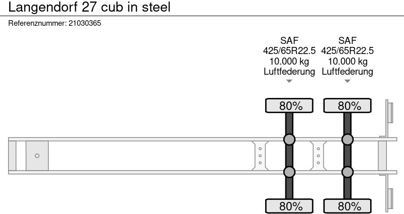 Самосвальный полуприцеп Langendorf 27 cub in steel: фото 10