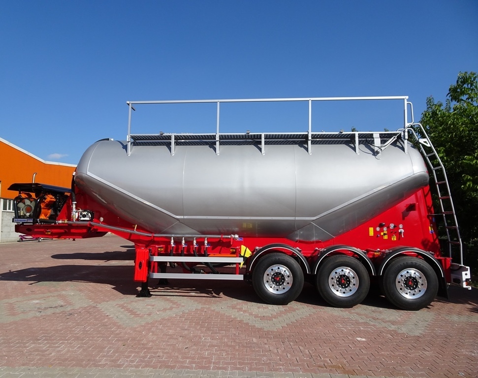 Новый Полуприцеп цистерна для сыпучих грузов для транспортировки силоса NURSAN Aluminium W Type Silo: фото 5