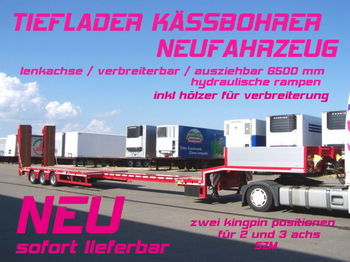 Kässbohrer LB3E / verbreiterbar /lenkachse / 6,5 m AZB NEU - Полуприцеп бортовой/ Платформа