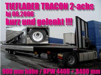  TRACON 2-achs / LENKACHSE / BPW / NL 28690 kg - Полуприцеп бортовой/ Платформа