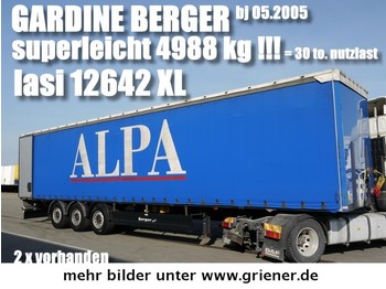  BERGER SAPL 24/ LASI XL / 4988 kg leergewicht !! - Тентованный полуприцеп