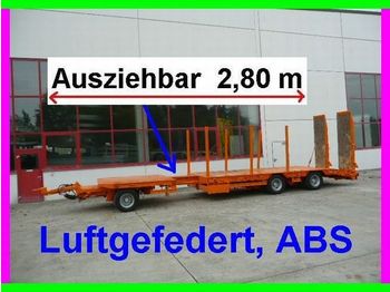 Müller-Mitteltal 3 Achs Tieflader  Anhänger 2,80 m ausziehbar - Низкорамный прицеп