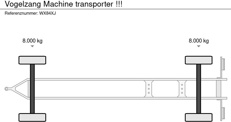 Низкорамный прицеп Vogelzang Machine transporter !!!: фото 19