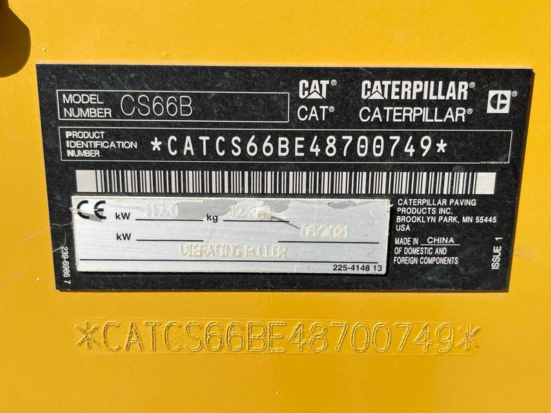 Каток Cat CS66B - Low Hours / CE Certified - Airco: фото 20