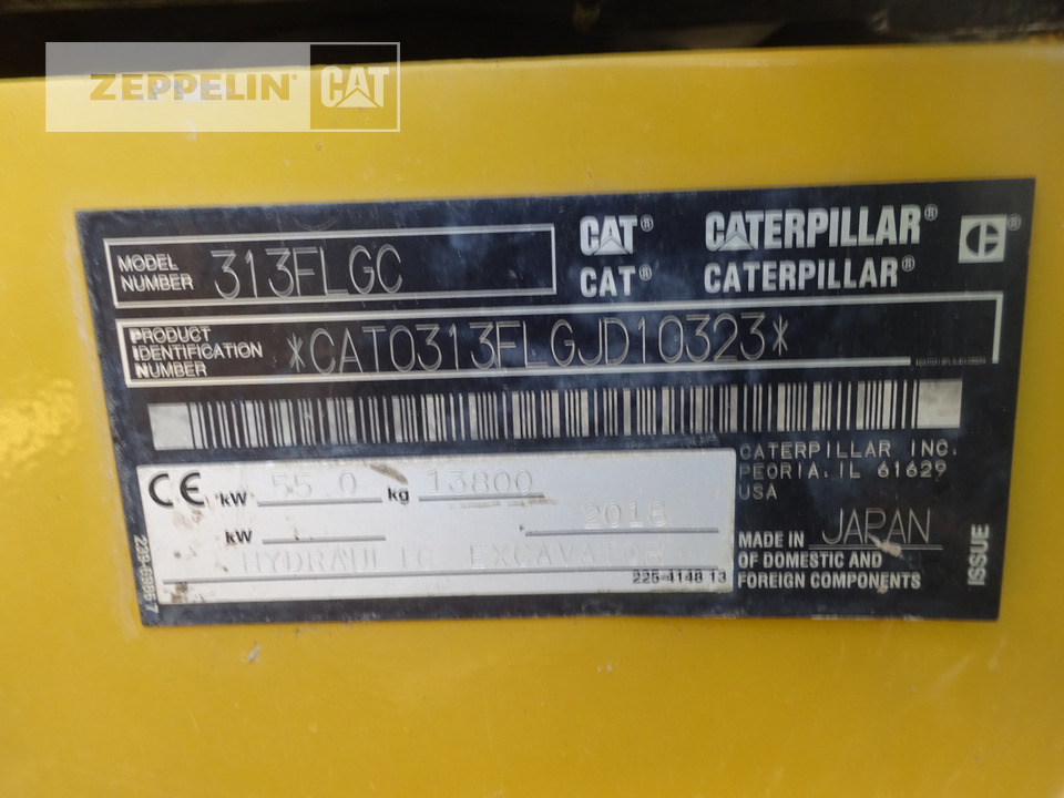 Гусеничный экскаватор Caterpillar 313FLGC: фото 40