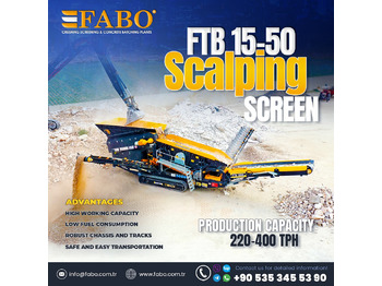 FABO FTB-1550 MOBILE SCALPING SCREEN - Мобильная дробилка: фото 1
