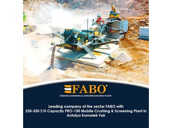 Новый Горнодобывающая техника FABO MOBILE CRUSHING PLANT: фото 1
