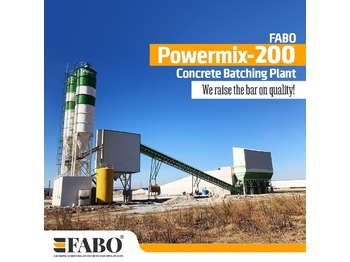 Бетонный завод FABO POWERMIX-200 STATIONARY CONCRETE BATCHING PLANT: фото 1