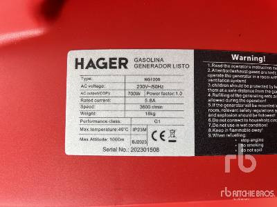 Электрогенератор HAGER HG1200 Quantity of (4) Professional Ge ...: фото 3