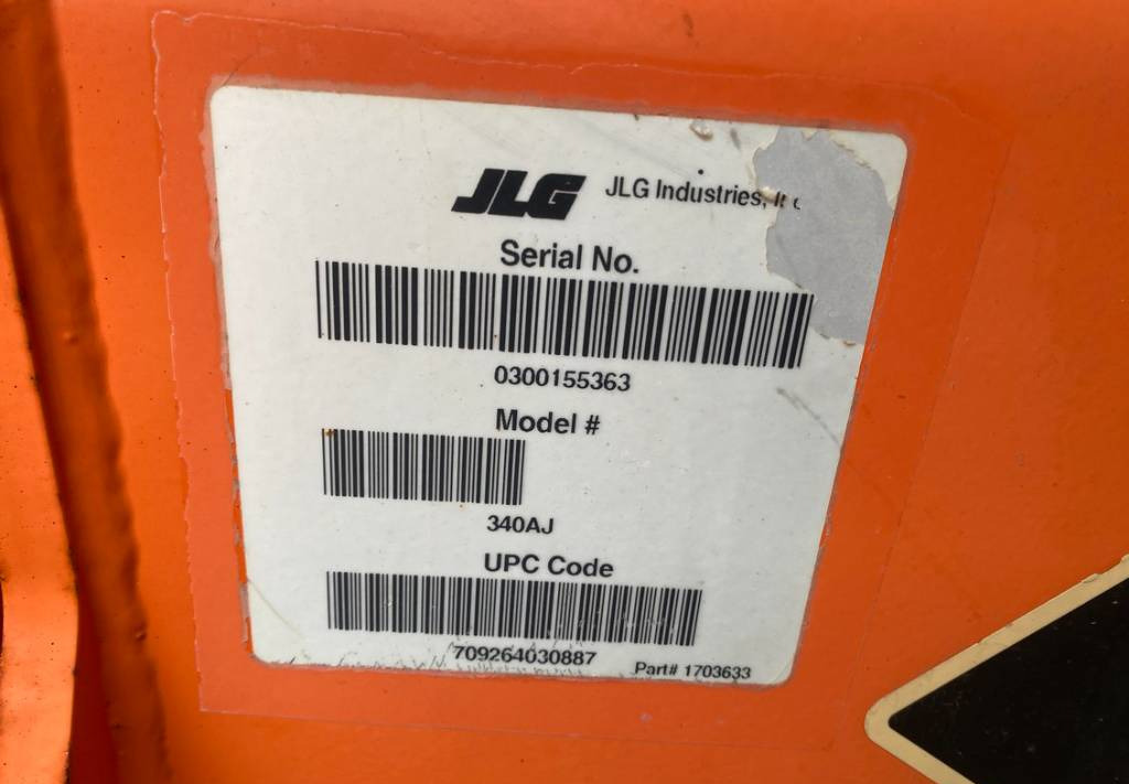 Коленчатый подъемник JLG 340AJ Articulated 4x4 Diesel Boom Work Lift 1233cm: фото 11