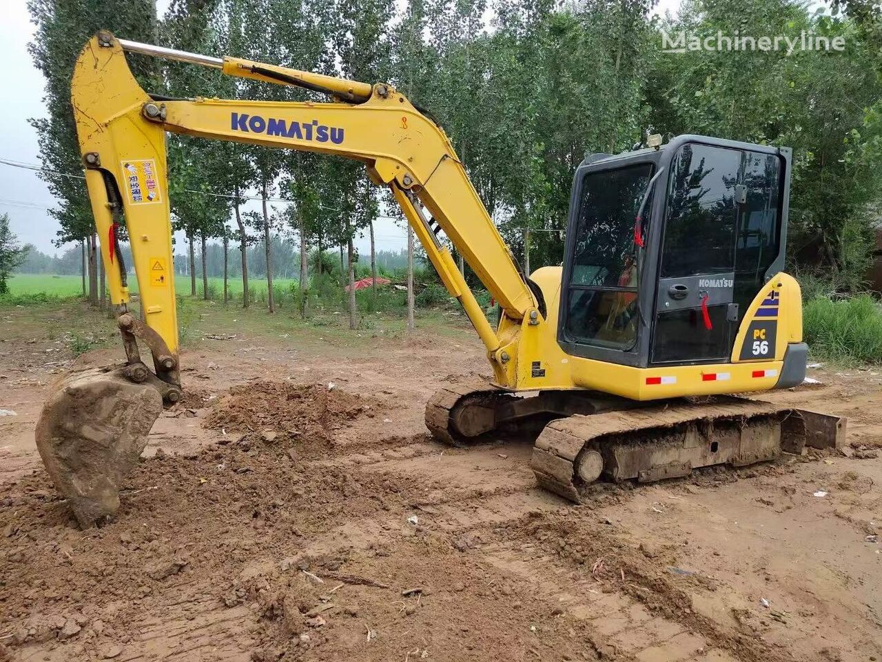Мини-экскаватор KOMATSU PC56 small excavator 5.6 tons: фото 2