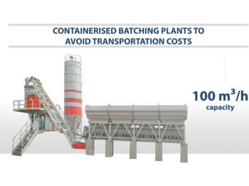 Новый Бетонный завод SEMIX SEMIX Compact Concrete Batching Plant 100 m³/h Containerised: фото 1