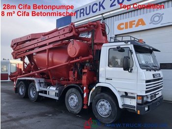 Автобетононасос Scania 113G360 28m CiFa Pumpe 8m³ Mischer Top Condition: фото 1