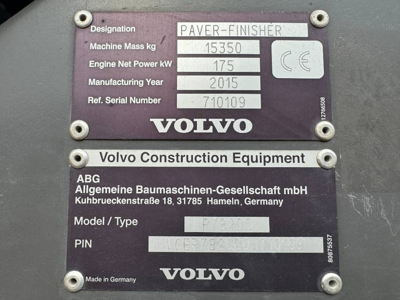 Асфальтоукладчик Volvo P7820C - 7.5 Meter Paving Width / Topcon GPS: фото 20