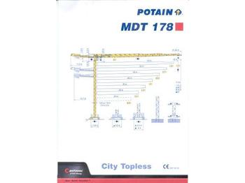 Potain MDT 178 - Башенный кран