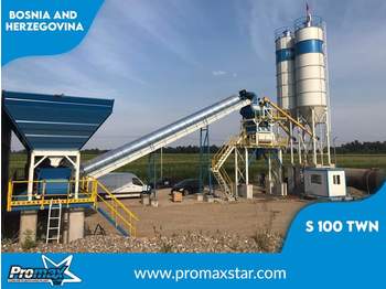 PROMAX Stationary Concrete Batching Plant S100-TWN (100m3/h) - Бетонный завод