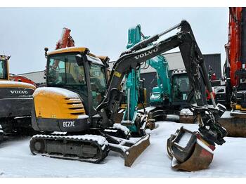 Volvo EC 27 C tiltti,rasvari, 3x kauha  - мини-экскаватор