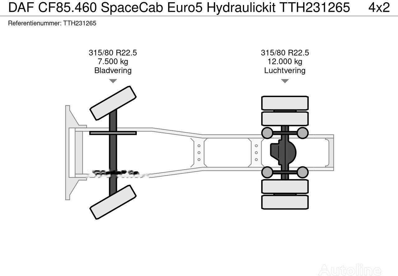 DAF CF85.460 SpaceCab Euro5 Hydraulickit в лизинг DAF CF85.460 SpaceCab Euro5 Hydraulickit: фото 16