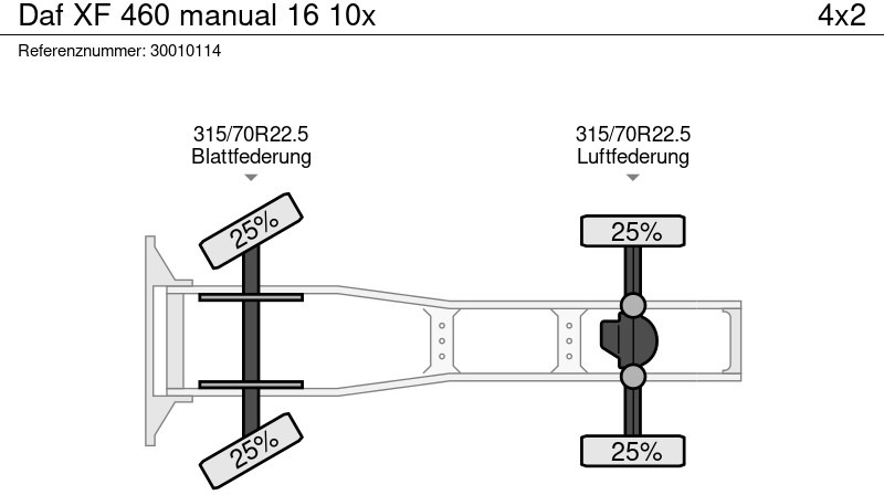 Тягач DAF XF 460 manual 16 10x: фото 14