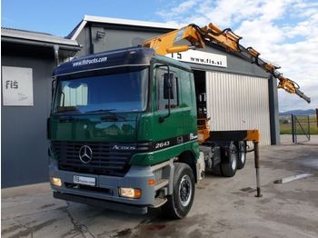 Тягач Mercedes Benz Actros 2643 6x4 tractor unit + EFFER crane 24000 N: фото 1
