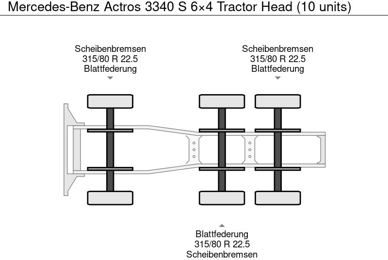 Новый Тягач Mercedes-Benz Actros 3340 S 6×4 Tractor Head (10 units): фото 12