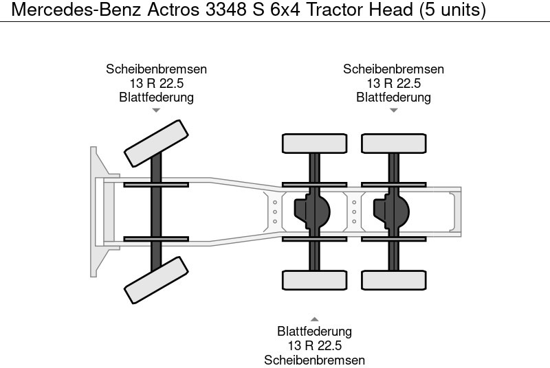 Новый Тягач Mercedes-Benz Actros 3348 S 6x4 Tractor Head (5 units): фото 15