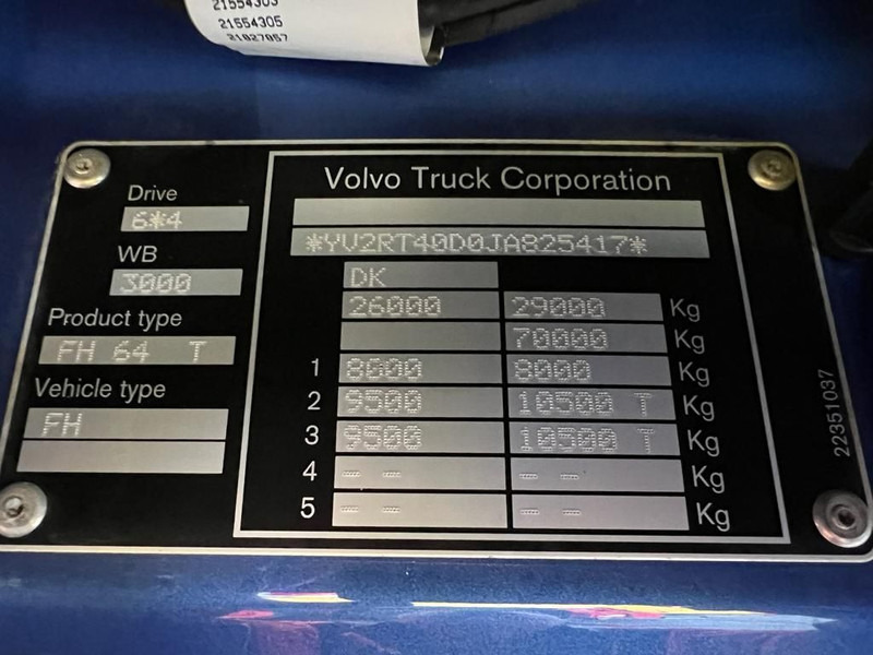 Тягач Volvo FH 13.500 6x4 Tandem lift: фото 7