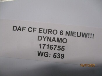 Генератор DAF 1716755 DYNAMO EURO 6 NIEUW!!!: фото 3