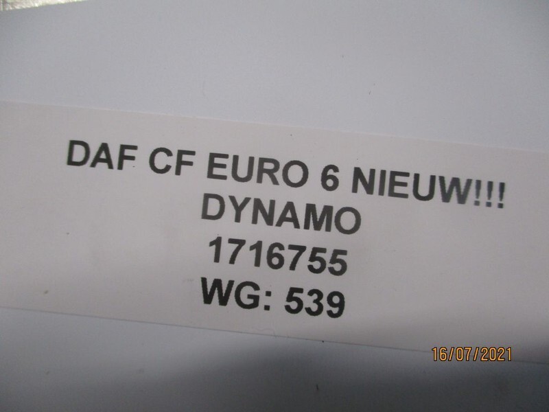Генератор DAF 1716755 DYNAMO EURO 6 NIEUW!!!: фото 3