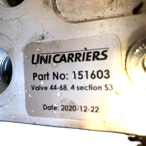 Гидравлический клапан для Погрузочно-разгрузочной техники Hydraulic control valve for Unicarriers: фото 2