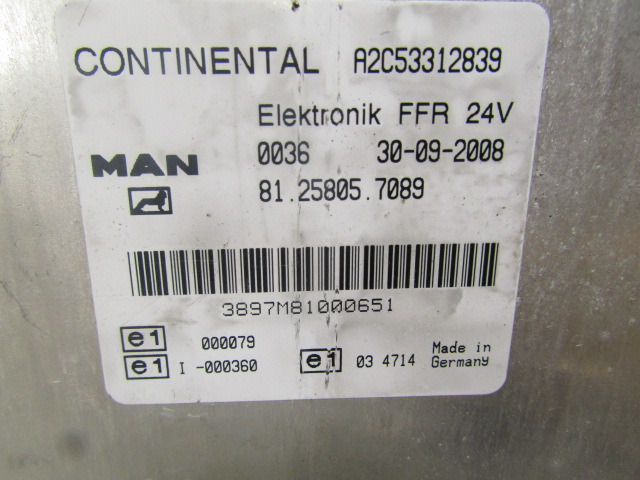 Электрическая система для Грузовиков MAN TGM FFR UNIT 81.25805.7089: фото 2
