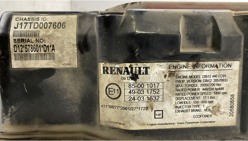 Двигатель и запчасти Renault Magnum Dxi (01.05-12.13): фото 6