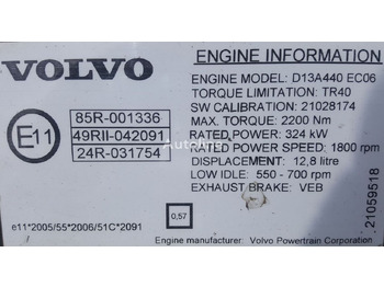 Двигатель для Грузовиков Volvo FH13 440 E5   Volvo FH: фото 5