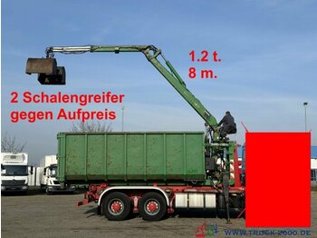  Abrollcontainer 23 m³ + Kran Hiab F 95S 1.2t 8m - Контейнер для мультилифта: фото 1