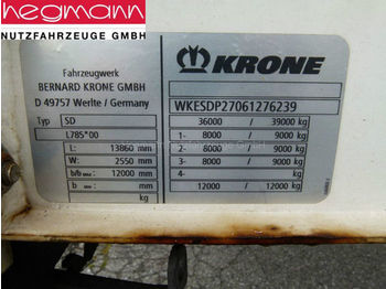 Тентованный полуприцеп Krone SDP 27, LASI Code XL, BPW: фото 1