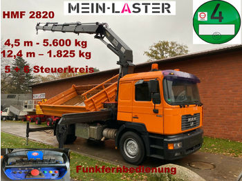 Самосвал MAN 19.414 HMF Kran 12,4 m - 1.825 kg FB: фото 1