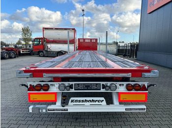 Новый Полуприцеп бортовой/ Платформа Kässbohrer NEU Heavy-Duty Platform, Heckbündig, Twistlocks (1x 40FT / 2x 20FT), ADR (EX/II, EX/III, FL, AT), Rungtasschen, Scheibebremsen: фото 4